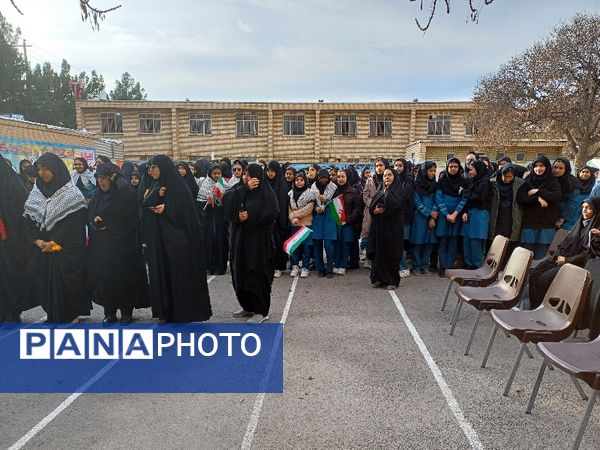 استقبال از شهید گمنام در دبیرستان نمونه معراج شیروان