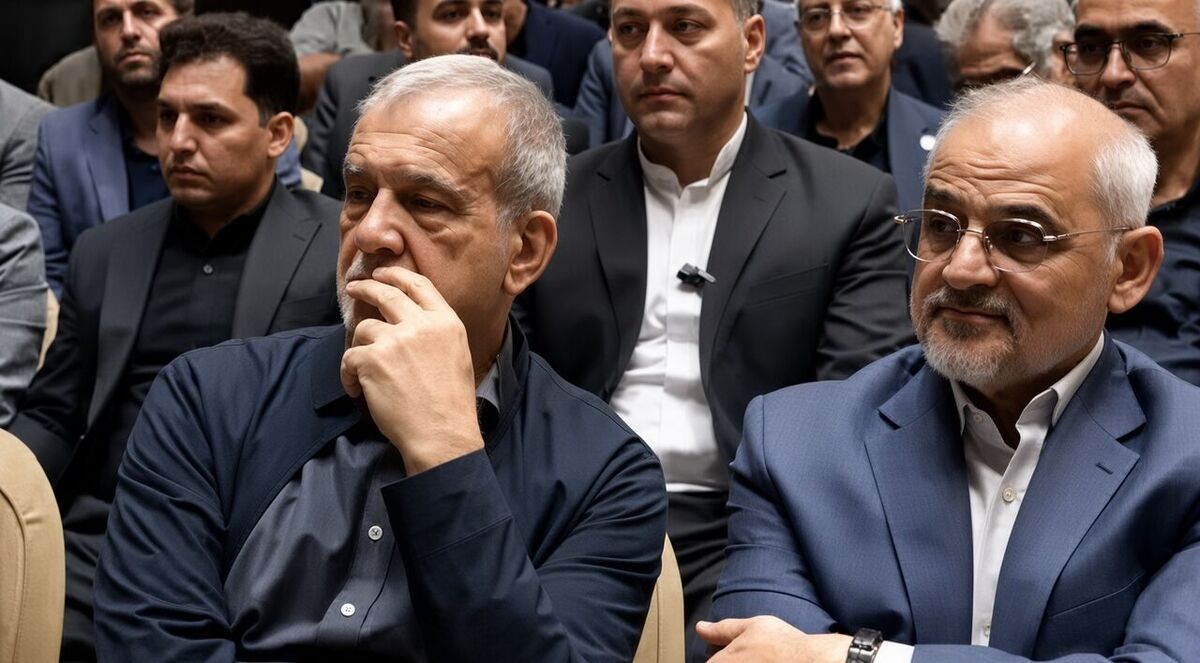 حضور رئیس‌جمهور پزشکیان در مراسم ترحیم والده رئیس سازمان برنامه و بودجه
