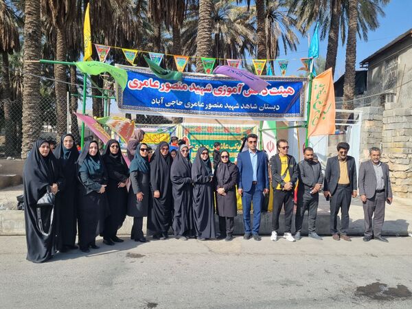 برپایی موکب  توسط هیات دانش‌آموزی و پیشتازان آموزشگاه شهید منصور عامری 