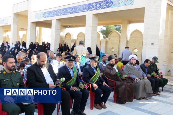 استقبال از خادمان حرم حضرت فاطمه معصومه (س) در شهر درق