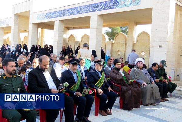 استقبال از خادمان حرم حضرت فاطمه معصومه (س) در شهر درق