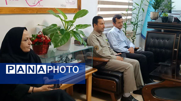 دیدار رئیس اداره حفاظت محیط‌زیست و ریاست و هیات امنای خانه محیط‌زیست محمودآباد با رئیس دادگستری و دادستان شهرستان