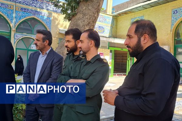 برگزاری رزمایش سراسری بسیجیان در پایگاه مسجد جامع آبسرد