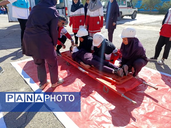  مانور سراسری زلزله در شهرستان بم 