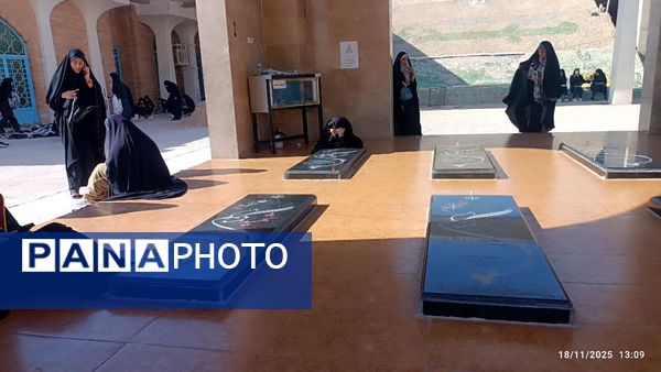 بازدید دختران استان گلستان از مناطق جنگ ۸ ساله دفاع مقدس در سفر راهیان نور