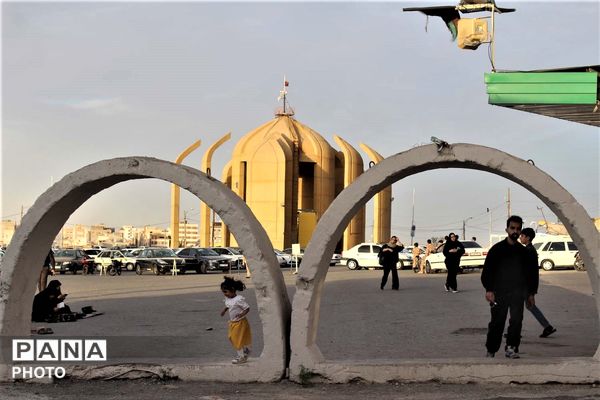 آیین روحبخش قرائت دعای عرفه در یادمان شهدای گمنام کوه خضر نبی(ع)