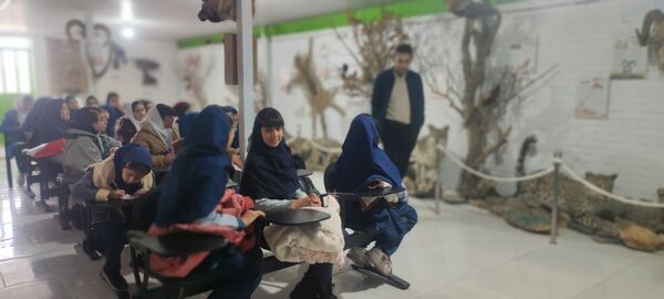 بازدید دانش‌آموزان مدرسه شهید خاقانی از موزه حیات وحش شیروان