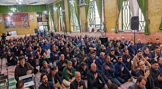مراسم عزاداری شهادت امام جعفر صادق علیه السلام در حسینیه شهربار