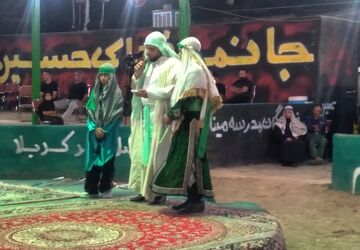 مراسم عزاداری ماه محرم با حضور پرشور مردم