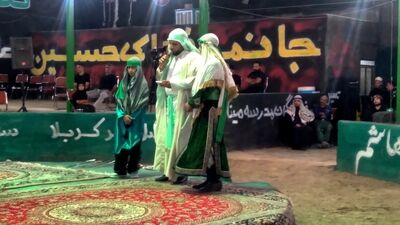 مراسم عزاداری ماه محرم با حضور پرشور مردم