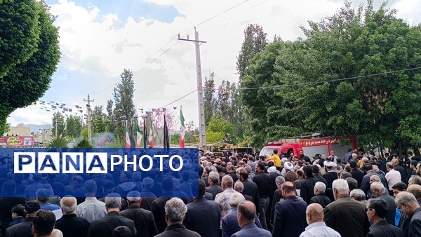 حضور پرشور مردم در آیین تشییع شهید خدمت سرهنگ دوم بهروز قدیمی در ابهر 