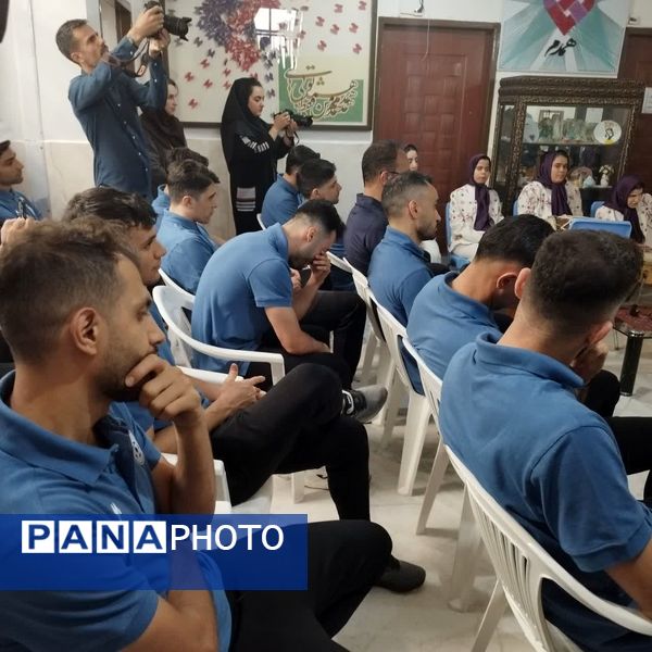 حضور ستارگان تیم ملی فوتسال جمهوری اسلامی ایران در شهر مشهد مقدس