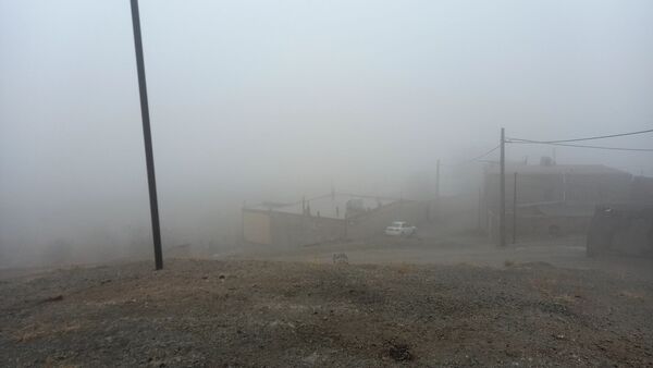 بارش اولین باران پاییزی در روستای بتو
