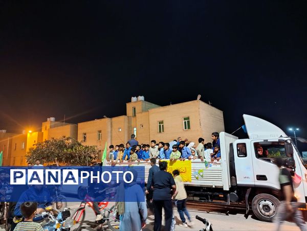 کاروان شادی جشن نیمه شعبان در بوموسی 