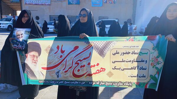 نمایش اقتدار بسیج در شهرستان خلیل آباد