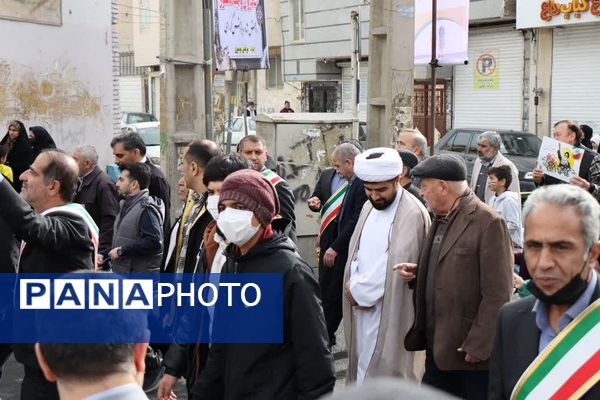 حماسه حضور مردم غیور باقرشهر و کهریزک در راهپیمایی ۲۲بهمن