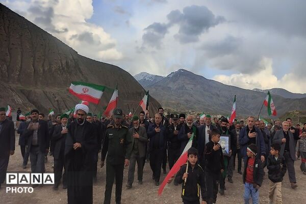 مراسم راهپیمایی اربعین شهادت قائد امت در شهر بار نیشابور-۱