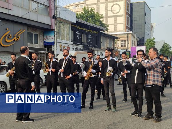 دسته عزاداری سیدالشهداء خدمت در قائمشهر