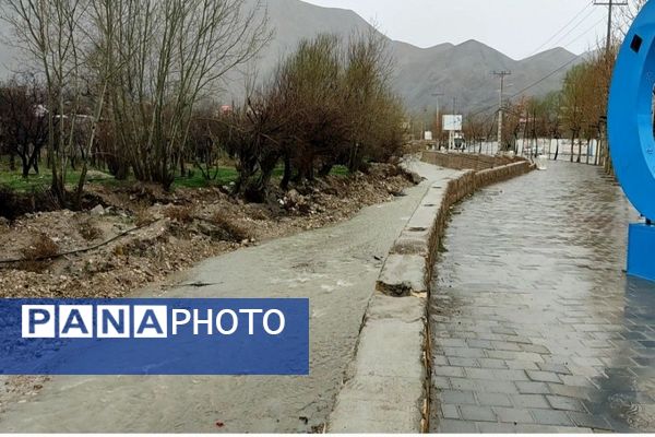 بارش باران و برف الهی در نوروز ۱۴۰۴ در شهر زیبای بار 