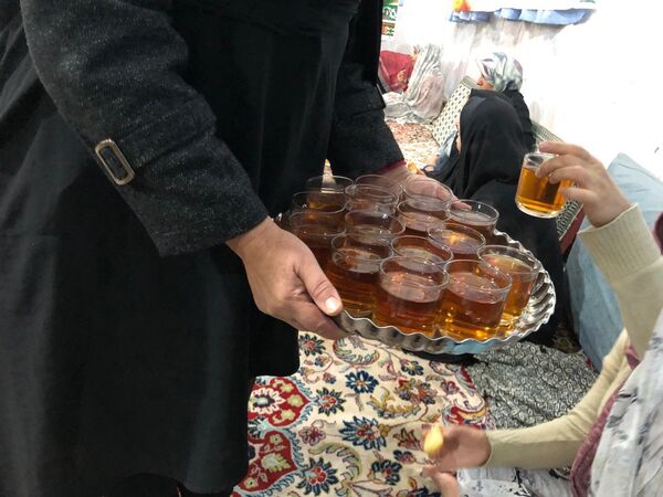 مراسم اعتکاف دانش آموزی در شهر راز