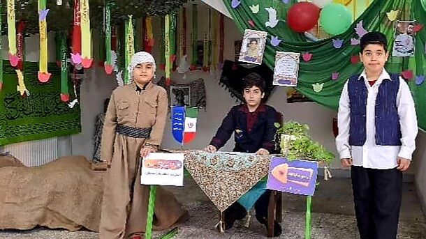 خلاقیت هنری و فرهنگی دبستان شهید فکوری در «هفته ماها»