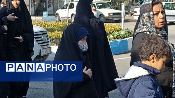 زنجیر زنی و دسته‌روی شهادت حضرت فاطمه زهرا در محمودآباد