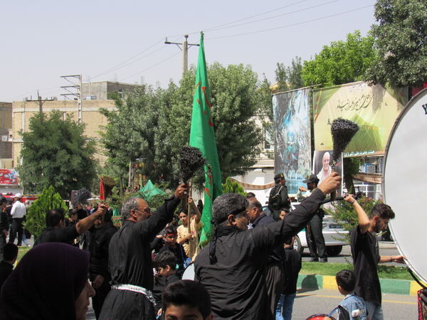 مراسم تاسوعای حسینی در کامیاران 