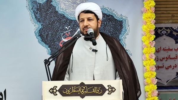 نواختن زنگ هفته کتاب و کتابخوانی در کارون