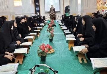برگزاری محفل قرآنی به یاد سید مقاومت در دبیرستان اخوان کریمی قم