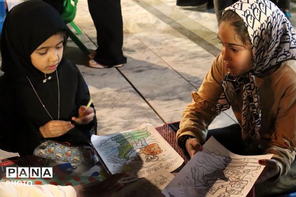 گذری بر موکب حضرت زهرا و غرفه کودک در مسجد جامع  