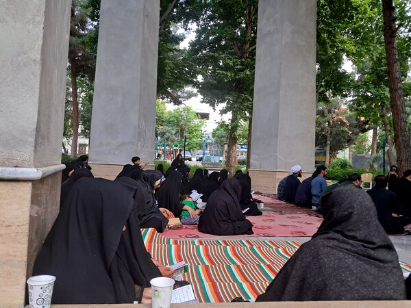 مراسم شهادت امام محمد باقر (ع) درکنار شهدای گمنام پارک وحدت آشخانه