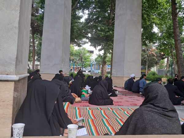 مراسم شهادت امام محمد باقر (ع) درکنار شهدای گمنام پارک وحدت آشخانه