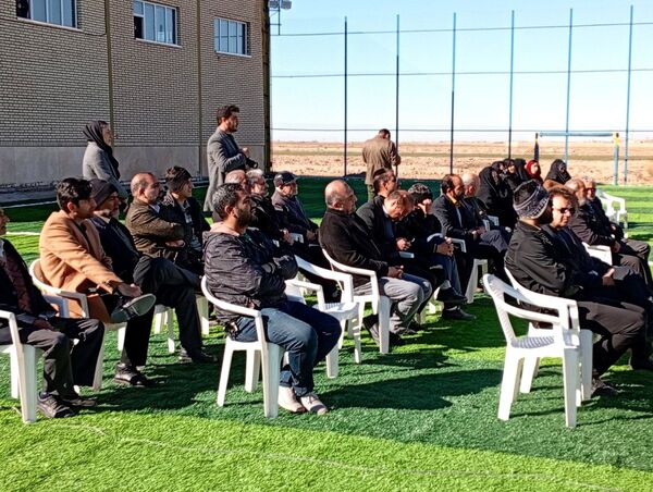 افتتاح چمن مصنوعی روستای قوژد