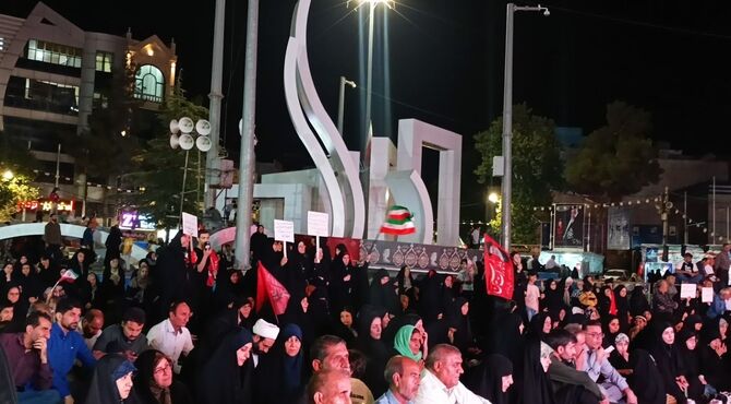 مراسم سوگواری امام هشتم شیعیان در شهر ایلام 