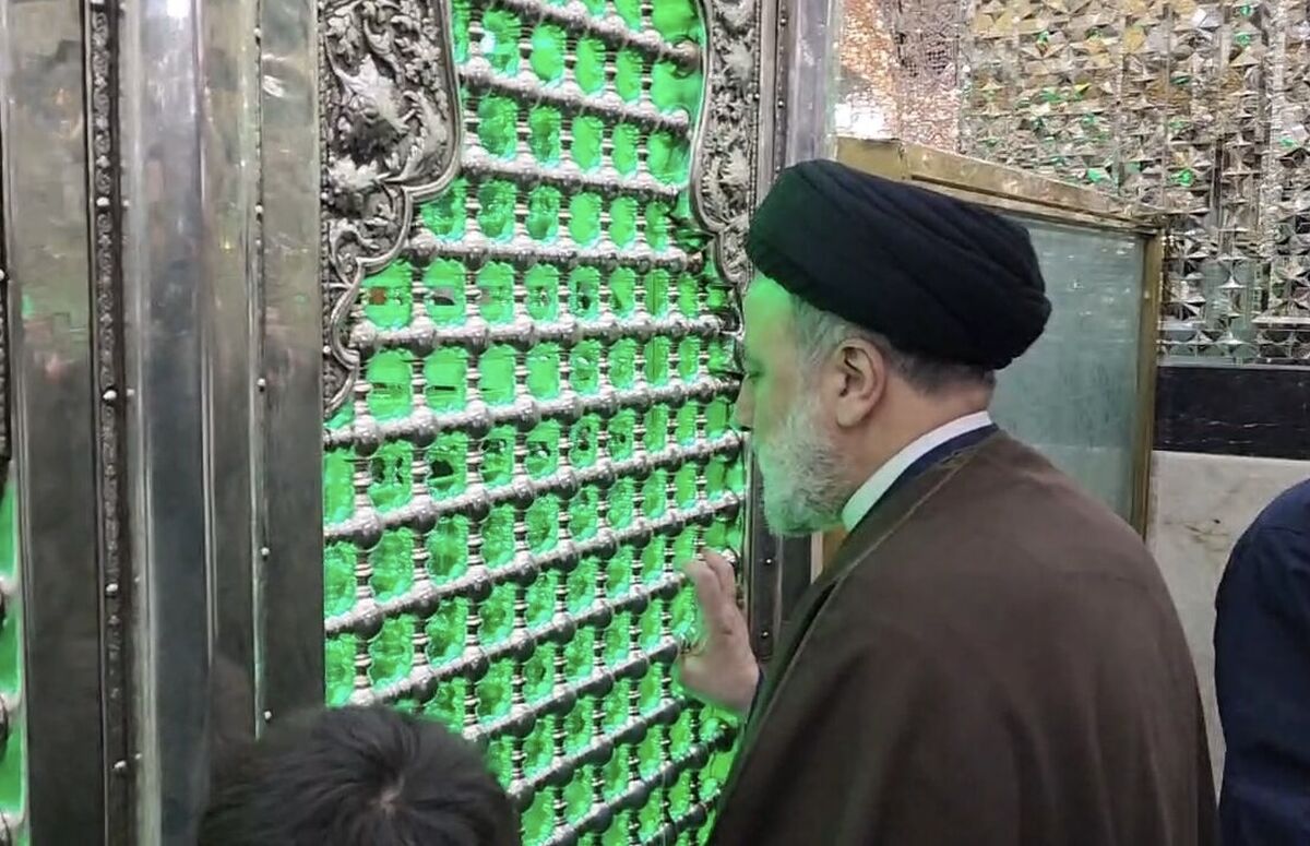 زیارت سحرگاهی آیت الله رئیسی در حرم حضرت عبدالعظیم (ع)