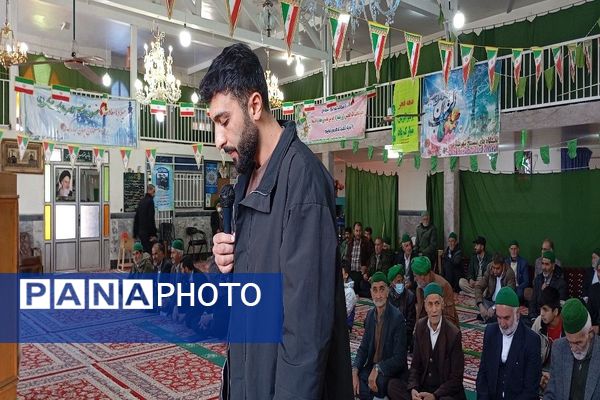 اقامه نماز عبادی،سیاسی جمعه همزمان با ایام دهه فجر در شهر بار نیشابور