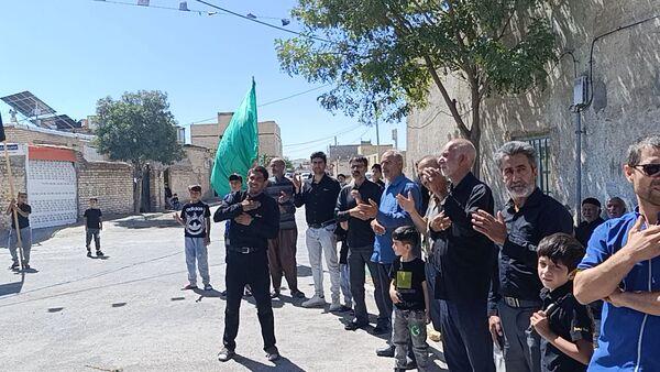 مراسم عزاداری  سرور و سالار شهیدان امام حسین علیه السلام در روستای سلطان آباد نمک