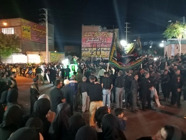 مراسم شب عاشورا در شهر تیتکانلو