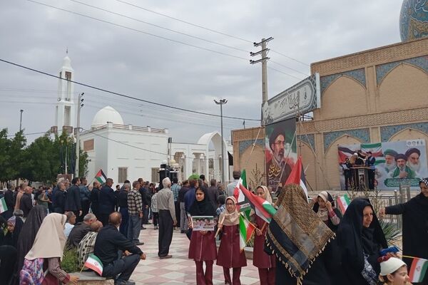 راهپیمایی روز قدس در شهر لطیفی لارستان