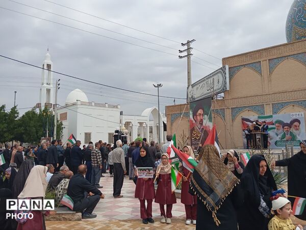 راهپیمایی روز قدس در شهر لطیفی لارستان