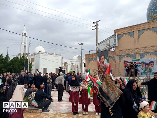 راهپیمایی روز قدس در شهر لطیفی لارستان