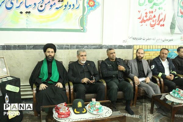 نواختن زنگ پدافند غیرعامل در دبیرستان حضرت خدیجه (س) فیروزکوه