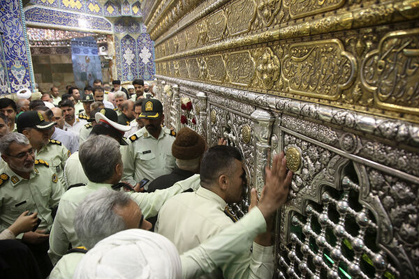 آیین گرامیداشت سالروز طوفان الاقصی با حضور کارکنان پلیس در قم