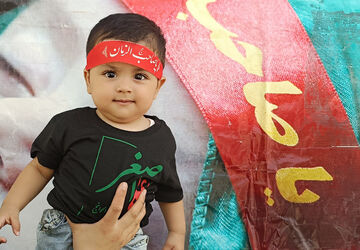 سوگواره شیرخوارگان حسینی بیاد کودکان شهید ایران در شهر صغاد