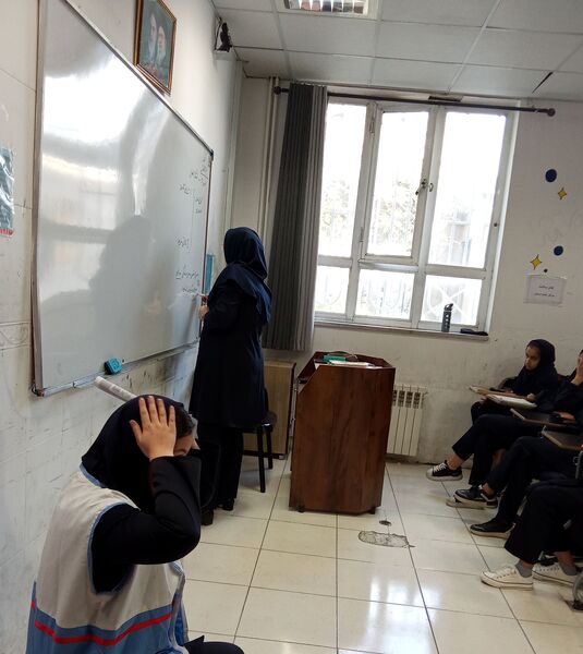 برگزاری مانور زلزله در مدارس تربت حیدریه 