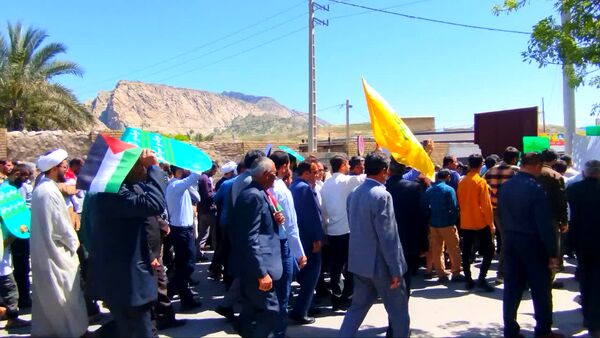 حضور پرشور کودکان و نوجوانان در راهپیمایی روز قدس لنده