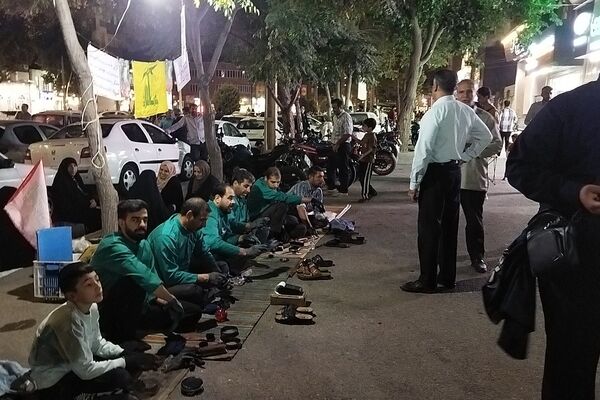 گذری بر موکب واکس صلواتی بلوار فضل در شب صد و نود و پنجم از اجتماعات 