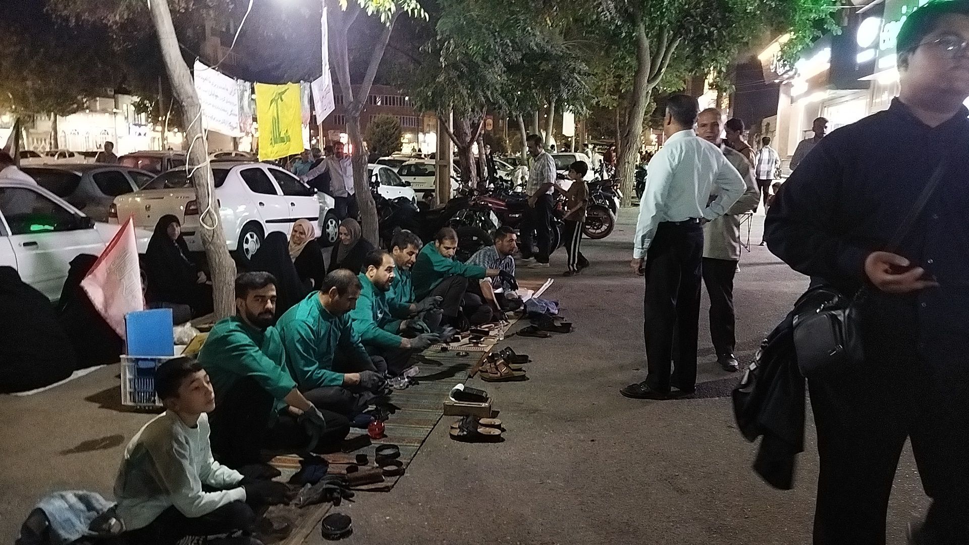 گذری بر موکب واکس صلواتی بلوار فضل در شب صد و نود و پنجم از اجتماعات 