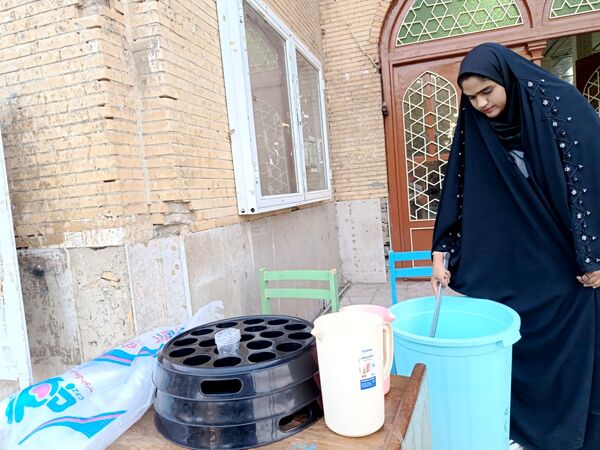 سوگ خورشید خراسان در حاجی‌آباد عزاداری شهادت امام رضا(ع)