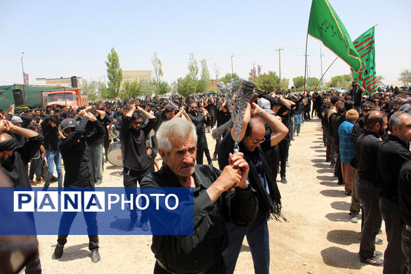 عزاداری تاسوعای حسینی در شهر درق 